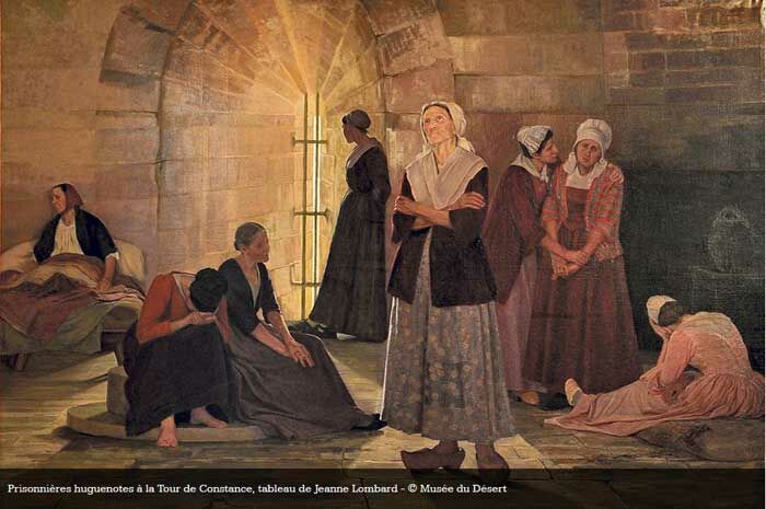 Les prisonnières huguenotes dans la Tour de Constance à Aigues-Mortes